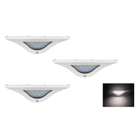 Luminária de Parede Solar Com Sensor de Presença Kit 3 - Power xl Menor preço em Luminária de Parede Solar Com Sensor de Presença Kit 3 - Power xl