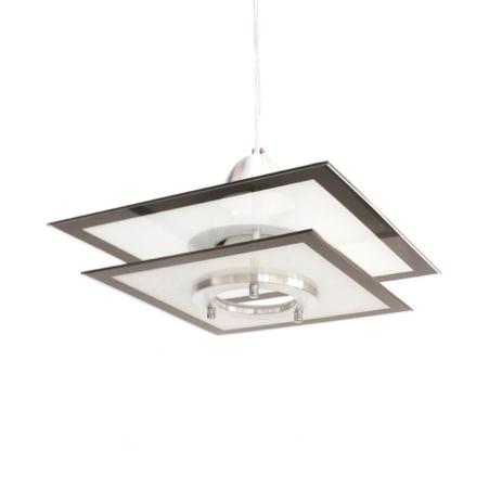Luminária de teto Quadrada Preta e Branca para 1 Lâmpada E27 - HTSATURNOPB - Hunter Menor preço em Luminária de teto Quadrada Preta e Branca para 1 Lâmpada E27 - HTSATURNOPB - Hunter