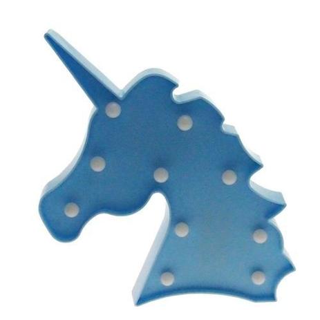 Luminária de unicórnio unicórnio led azul bebê - Mais az desing Menor preço em Luminária de unicórnio unicórnio led azul bebê - Mais az desing