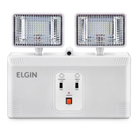 Luminária Dupla E Emergência Articulável LED 16W Até 6 Horas - Elgin Menor preço em Luminária Dupla E Emergência Articulável LED 16W Até 6 Horas - Elgin