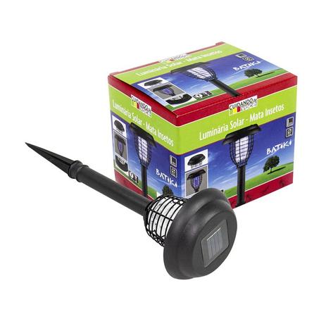 Luminária Espeto Solar Mata Insetos Para Jardim Batiki Menor preço em Luminária Espeto Solar Mata Insetos Para Jardim Batiki