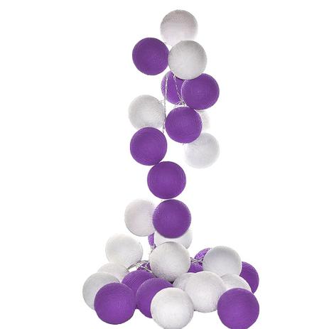 Menor preço em Luminária infantil LED CORMILU branco roxo Adelaide 20 bolas 110V