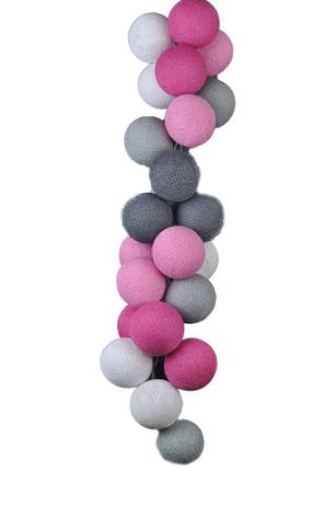 Luminária infantil LED CORMILU Rosa Cinza Preto Hong Kong 35 bolas 220V Menor preço em Luminária infantil LED CORMILU Rosa Cinza Preto Hong Kong 35 bolas 220V