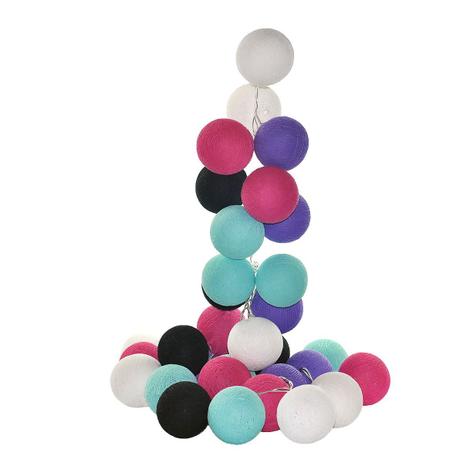 Menor preço em Luminária infantil LED CORMILU Turquesa Roxo Tokyo 20 bolas 220V