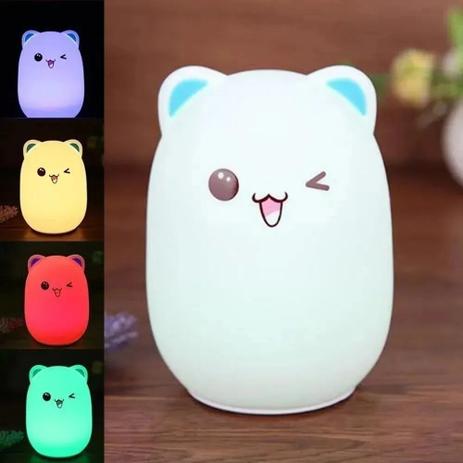 Luminária Infantil Silicone Led Abajur Touch Recarregável Muda de Cor - Chens Menor preço em Luminária Infantil Silicone Led Abajur Touch Recarregável Muda de Cor - Chens