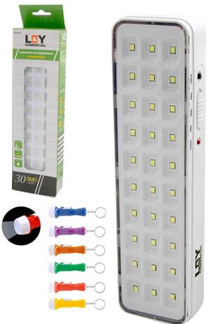 Luminária Lâmpada Lanterna Luz de emergência 30 LEDs 5 horas - Ly Menor preço em Luminária Lâmpada Lanterna Luz de emergência 30 LEDs 5 horas - Ly