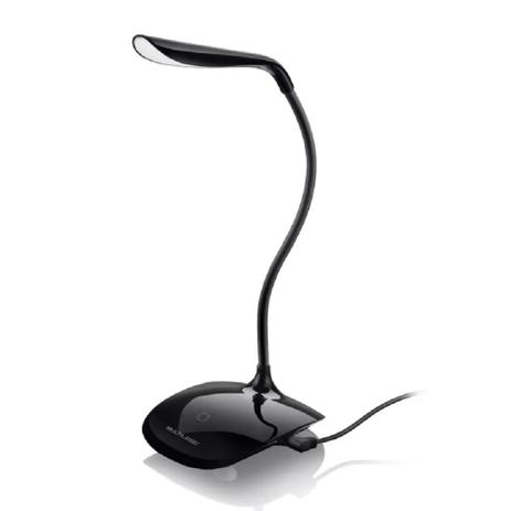 Luminária LED USB Multilaser AC272 3 Níveis de Luz Preta Menor preço em Luminária LED USB Multilaser AC272 3 Níveis de Luz Preta
