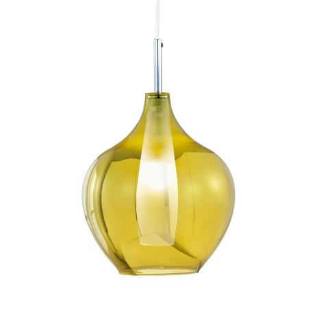 Luminária Lustre Pendente 19X29X19Cm Vidro Dourado - Mart Menor preço em Luminária Lustre Pendente 19X29X19Cm Vidro Dourado - Mart