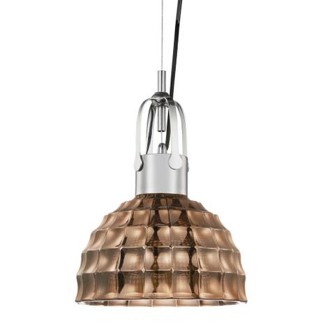 Luminária Lustre Pendente 22X31X22Cm Vidro Cobre - Mart Menor preço em Luminária Lustre Pendente 22X31X22Cm Vidro Cobre - Mart