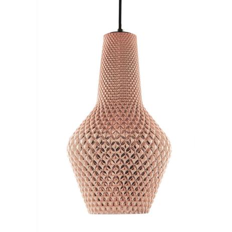 Luminária Lustre Pendente 24X44Cm Vidro Translucido - Mart Menor preço em Luminária Lustre Pendente 24X44Cm Vidro Translucido - Mart