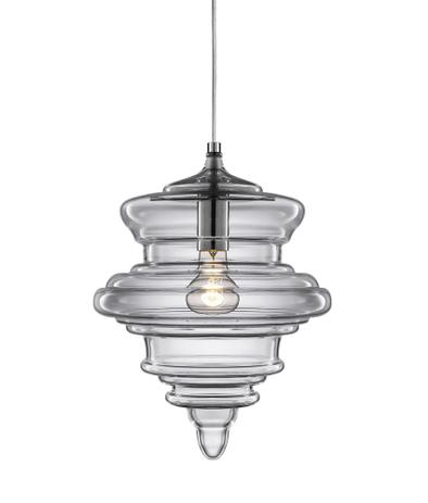 Luminária Lustre Pendente 26X36X26Cm Vidro Fumê - Mart Menor preço em Luminária Lustre Pendente 26X36X26Cm Vidro Fumê - Mart