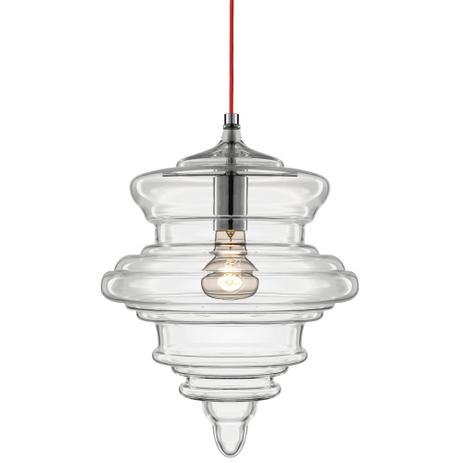 Luminária Lustre Pendente 26X36X26Cm Vidro - Mart Menor preço em Luminária Lustre Pendente 26X36X26Cm Vidro - Mart