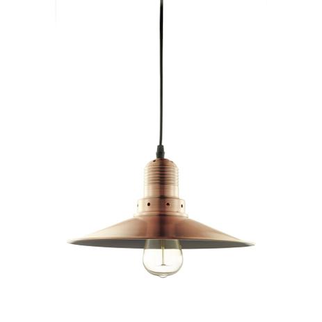 Luminária Lustre Pendente 29X16X29Cm Metal Cobre - Mart Menor preço em Luminária Lustre Pendente 29X16X29Cm Metal Cobre - Mart