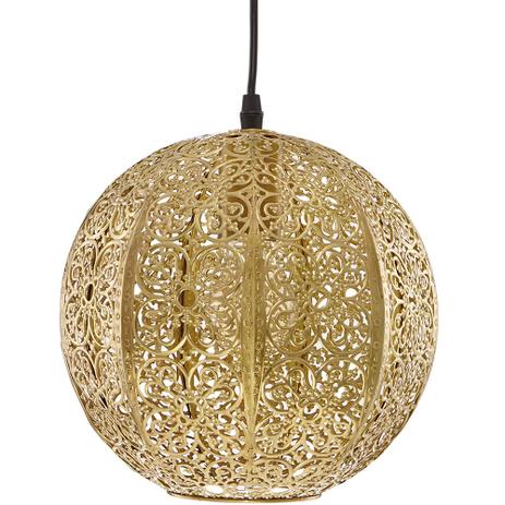 Luminária Lustre Pendente Antigo 24X26X24Cm Metal Dourado - Mart Menor preço em Luminária Lustre Pendente Antigo 24X26X24Cm Metal Dourado - Mart
