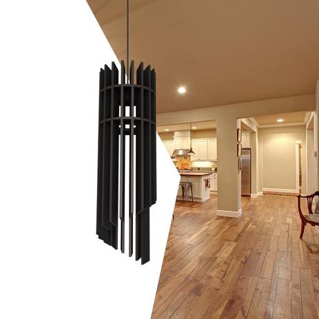 Luminária Lustre Pendente De Madeira Seul Soquete E27 32cm - Conceito artesanal é ruim? Luminária Lustre Pendente De Madeira Seul Soquete E27 32cm - Conceito artesanal é boa?