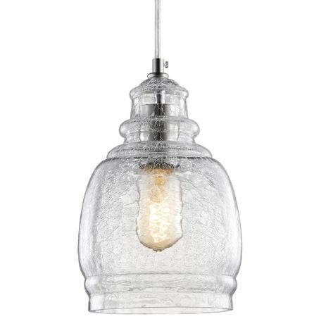 Luminária Lustre Pendente Industrial Vidro 18X26X18Cm - Mart Menor preço em Luminária Lustre Pendente Industrial Vidro 18X26X18Cm - Mart