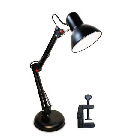 Luminária Mesa Metal Abajur Lâmpada Articulável Base Garra Flex Preto MT-811C-B - Glee Menor preço em Luminária Mesa Metal Abajur Lâmpada Articulável Base Garra Flex Preto MT-811C-B - Glee