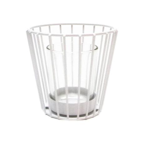 Luminaria metal e vidro vase branco 10 x 10 x 9 cm - Metropole é boa?