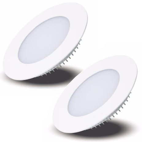Luminária Painel Led Plafon de Embutir Redondo 3w Branco Frio Kit 2 - Power xl é boa?