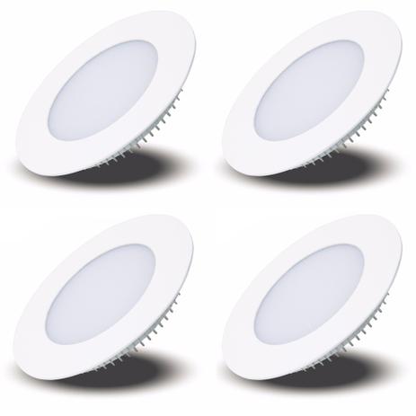 Luminária Painel Led Plafon de Embutir Redondo 3w Branco Frio Kit 4 - Power xl Menor preço em Luminária Painel Led Plafon de Embutir Redondo 3w Branco Frio Kit 4 - Power xl