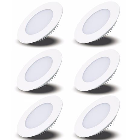Luminária Painel Led Plafon de Embutir Redondo 3w Branco Frio Kit 6 - Power xl Menor preço em Luminária Painel Led Plafon de Embutir Redondo 3w Branco Frio Kit 6 - Power xl