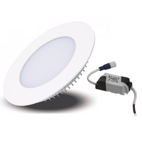 Menor preço em Luminária Painel Led Plafon de Embutir Redondo 6W Branco Frio - Ctb