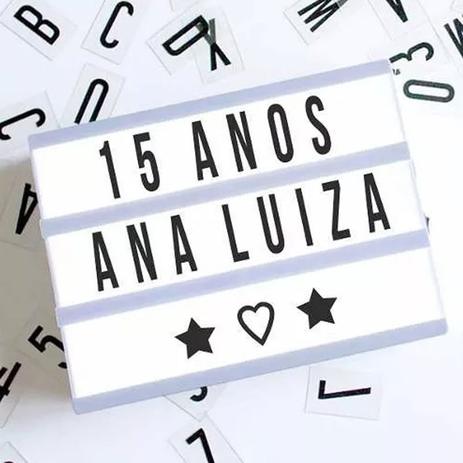 Luminária Palavras Letras Light Box Cinema Letreiro Led - Coisaria Menor preço em Luminária Palavras Letras Light Box Cinema Letreiro Led - Coisaria