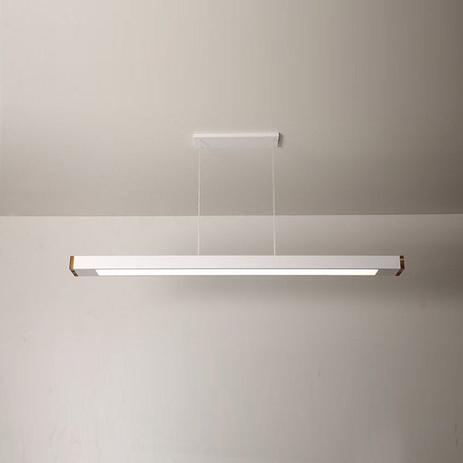 Luminária Pendente 2 Lâmp. Retangular 65cm Alumínio Branco e Madeira Arky Wood - Bella Italia Menor preço em Luminária Pendente 2 Lâmp. Retangular 65cm Alumínio Branco e Madeira Arky Wood - Bella Italia