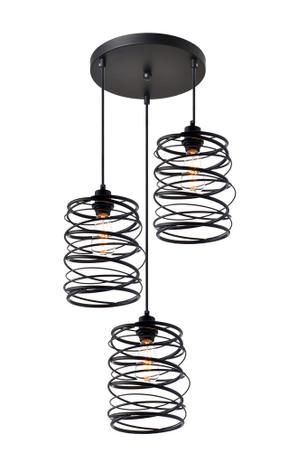 Luminária Pendente Aramado TRIO Preto Ref: Lt-357-3 - Luxtek Menor preço em Luminária Pendente Aramado TRIO Preto Ref: Lt-357-3 - Luxtek