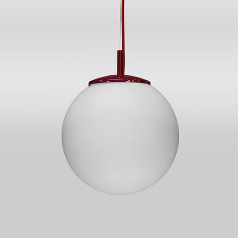Luminaria Pendente Bola Opalina 30cm Golden Art Menor preço em Luminaria Pendente Bola Opalina 30cm Golden Art
