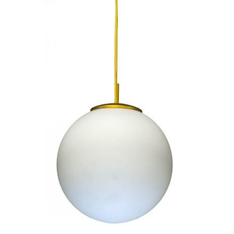 Luminaria Pendente Bola Opalina 35cm Golden Art Menor preço em Luminaria Pendente Bola Opalina 35cm Golden Art
