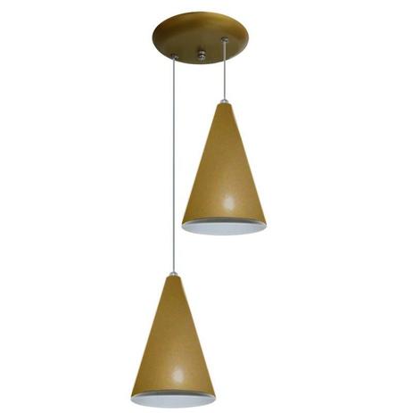 Luminaria Pendente Colorido Duplo Para Sala Quarto Cozinha - Dourado - Lustres amandini Menor preço em Luminaria Pendente Colorido Duplo Para Sala Quarto Cozinha - Dourado - Lustres amandini