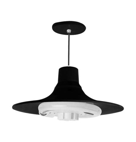 Luminária Pendente Com Soquete E-27 Preta - Spot Jaguara Menor preço em Luminária Pendente Com Soquete E-27 Preta - Spot Jaguara