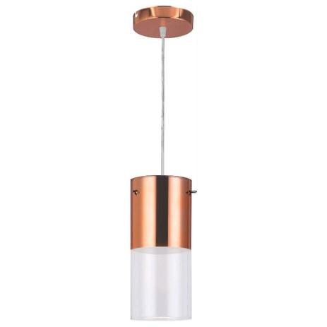 Luminária Pendente First Vidro Cobre/Transparente Bronzearte E27 - Lcg Eletro Menor preço em Luminária Pendente First Vidro Cobre/Transparente Bronzearte E27 - Lcg Eletro