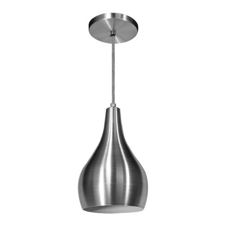 Luminária Pendente Gota - Escovada - Studio M Decor Menor preço em Luminária Pendente Gota - Escovada - Studio M Decor