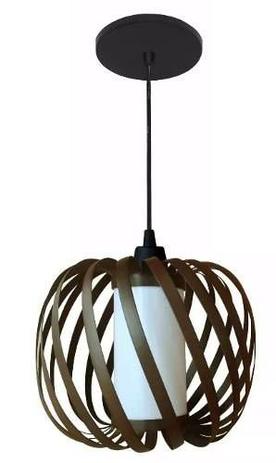 Luminária Pendente Junco Copo Apple Marrom Escuro - Vertical iluminação Menor preço em Luminária Pendente Junco Copo Apple Marrom Escuro - Vertical iluminação