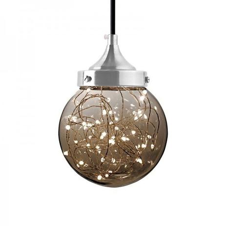 Luminária Pendente Led Decoração Ara FUMÊ TASCHIBRA 5w AUTOVOLT Menor preço em Luminária Pendente Led Decoração Ara FUMÊ TASCHIBRA 5w AUTOVOLT