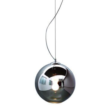 Luminaria Pendente PE-001 1 Lâmpada 40cm Cromado Mais Luz Menor preço em Luminaria Pendente PE-001 1 Lâmpada 40cm Cromado Mais Luz