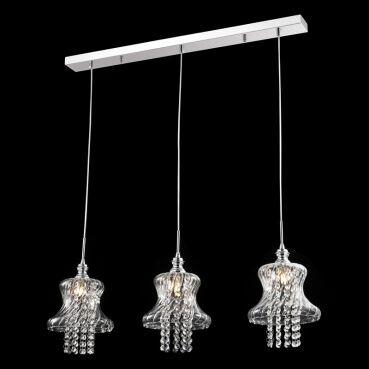 Luminaria Pendente PE-012 3 Lâmpadas 80cm Cristal Itamonte Menor preço em Luminaria Pendente PE-012 3 Lâmpadas 80cm Cristal Itamonte