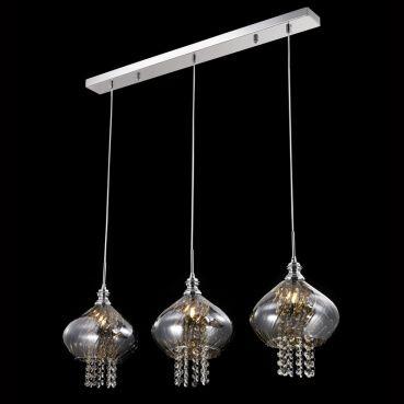 Luminaria Pendente PE-013 3 Lâmpadas 82cm Fumê Itamonte Menor preço em Luminaria Pendente PE-013 3 Lâmpadas 82cm Fumê Itamonte