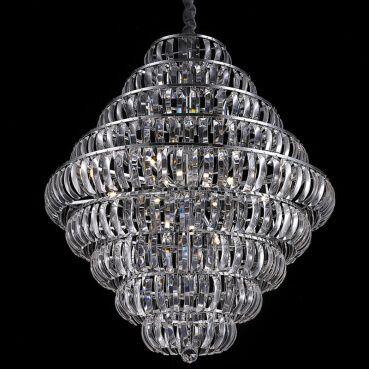 Luminaria Pendente PE-021 12 Lâmpadas 78cm Cristal Mais Luz Menor preço em Luminaria Pendente PE-021 12 Lâmpadas 78cm Cristal Mais Luz