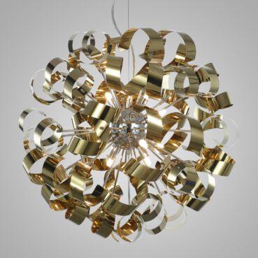 Luminaria Pendente PE-033 12 Lâmpadas 60cm Dourado Mais Luz Menor preço em Luminaria Pendente PE-033 12 Lâmpadas 60cm Dourado Mais Luz