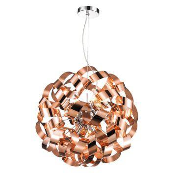 Luminaria Pendente PE-033 9 Lâmpadas 45cm Bronze Mais Luz Menor preço em Luminaria Pendente PE-033 9 Lâmpadas 45cm Bronze Mais Luz