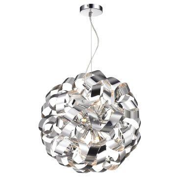 Luminaria Pendente PE-033 9 Lâmpadas 45cm Cristal Mais Luz Menor preço em Luminaria Pendente PE-033 9 Lâmpadas 45cm Cristal Mais Luz