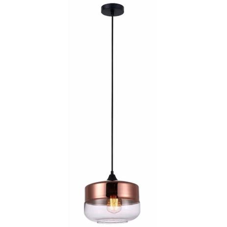 Luminaria Pendente PE-045 1 Lâmpada 25cm Bronze Mais Luz Menor preço em Luminaria Pendente PE-045 1 Lâmpada 25cm Bronze Mais Luz