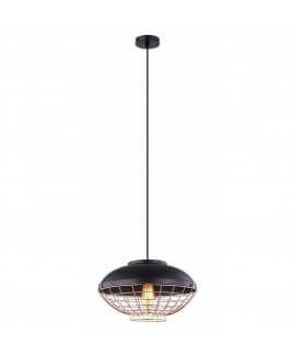 Luminaria Pendente PE-050 1 Lâmpada 40cm Preto-Bronze Mais Luz Menor preço em Luminaria Pendente PE-050 1 Lâmpada 40cm Preto-Bronze Mais Luz