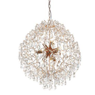 Luminaria Pendente PE-089 12 Lâmp 60cm Ouro Rose Mais Luz Menor preço em Luminaria Pendente PE-089 12 Lâmp 60cm Ouro Rose Mais Luz