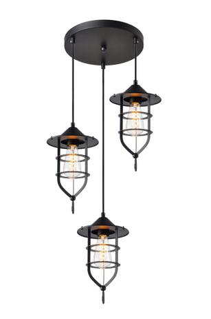 Luminária Pendente TRIO Aramado Estilo Retrô Vintage Preto Ref: Lt-371-3 - Luxtek Menor preço em Luminária Pendente TRIO Aramado Estilo Retrô Vintage Preto Ref: Lt-371-3 - Luxtek