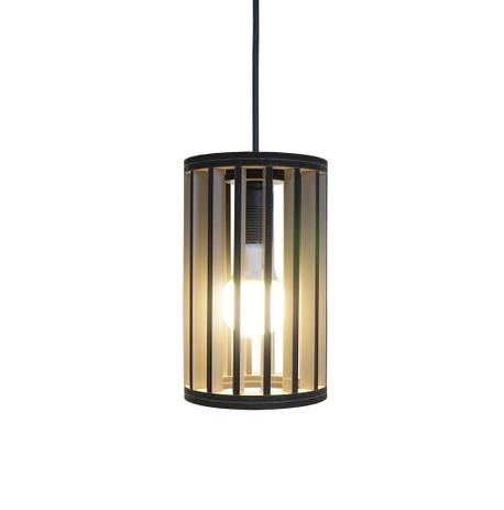 Luminária Pendente Tubular Crie Casa Bege Laca Pequena Menor preço em Luminária Pendente Tubular Crie Casa Bege Laca Pequena