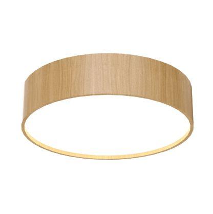 Luminária Plafon Cilíndrico 40x12cm em Acrílico e Madeira Louro Freijó - Foxlustres Menor preço em Luminária Plafon Cilíndrico 40x12cm em Acrílico e Madeira Louro Freijó - Foxlustres